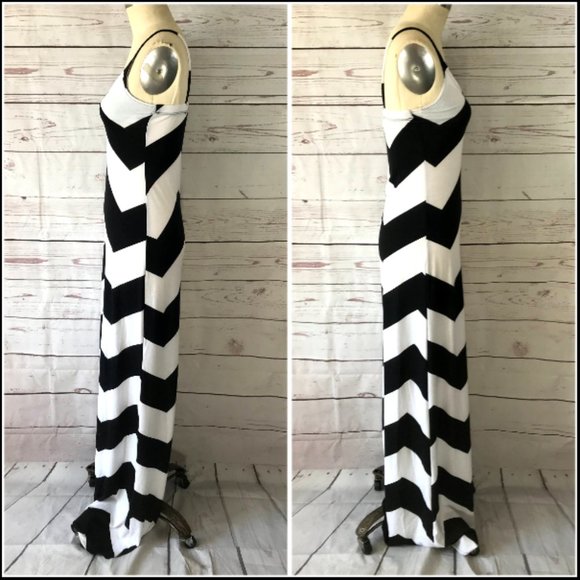 Alloy Apparel Audrey Chevron Maxi Dress - Picture 3 of 6